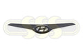 Genuine Hyundai I30 Grille Mould Upper Black Type 1 (03/12-12/14)