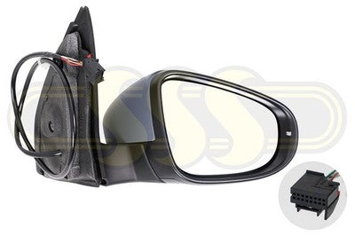 Volkswagen Golf Door Mirror Right Hand With Heater Prime Cover (12/09-10/13)