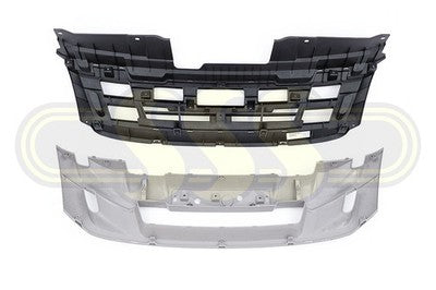 Isuzu Dmax Grille Black Assembly Black Come With Inner Grille (2012-2016)