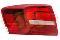 Volkswagen Jetta Tail Lamp Left Hand Clear Red No LED (07/14-12/17)
