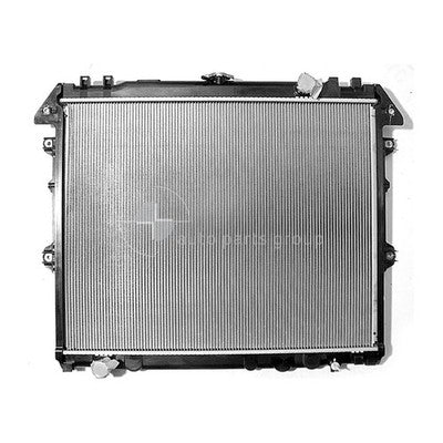 Toyota Hilux Radiator Plastic Aluminium 535 x 653 x 26 mm : Manual 4.0 L 1GRFE