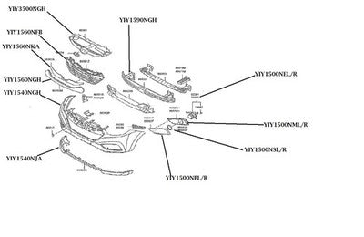 Genuine Hyundai Ix35 Fog Lamp Cover Left Hand (02/12-09/15)