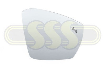 Genuine Volkswagen T Roc Door Mirror Glass Right Hand Aspherical (01/20-12/21)
