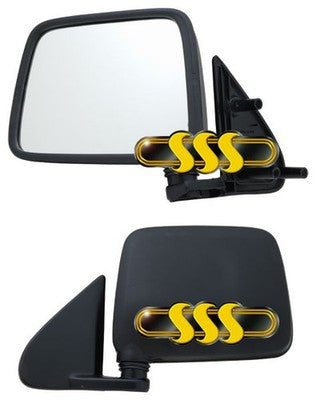 Nissan / Datsun Navara Ute Door Mirror Right Hand Black Black (03/99-10/01)