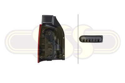 Volkswagen Caravelle Tail Lamp Right Hand Red/Clear Tail Gate Type (02/08-09/09)