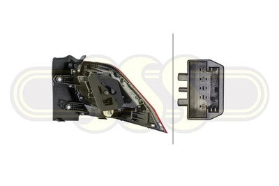 Volkswagen Tiguan Tail Lamp Left Hand Trendline Comfortline (03/21-On)