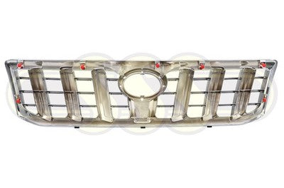 Toyota Landcruiser Prado Grille Chrome Chrome Suit Chrome Head (10/02-08/09)