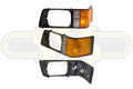Mitsubishi L300 Express Van Head Lamp Case Left Hand Black Black (09/94-04/00)