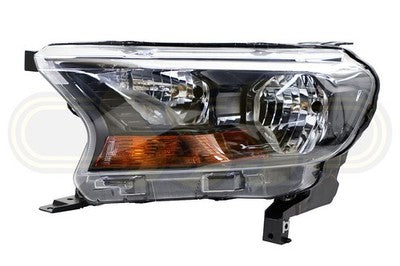 Ford Ranger Ute Head Lamp Left Hand Manual Adjust No Projector (01/15-07/18)