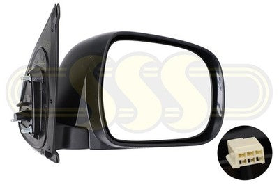 Genuine Toyota Hilux 1988-On Door Mirror Left Hand Black Black (08/08-04/12)