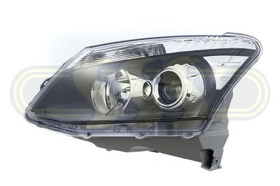 Isuzu Dmax Head Lamp Left Hand Black/Chrome With Projector DEPO (2012-2016)