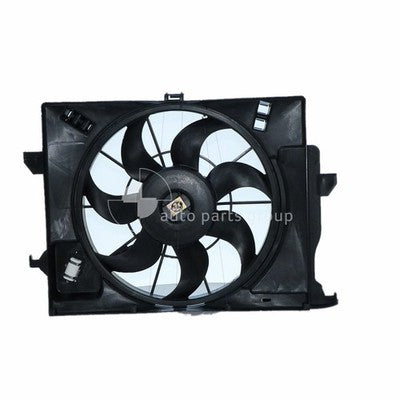 Hyundai Accent RB/PB/FS Radiator Fan Assembly 7/11- 1.6L G4FC 4CYL PET WITH RAD