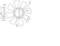 Suzuki Vitara 2Dr Radiator Fan Blades 8 Blades 8BL 8 Blades (05/97-12/99)