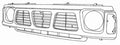 Nissan / Datsun Patrol Grille Black/Chrome Black/Chrome -10/94 (04/91-02/99)