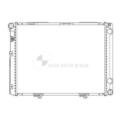 Mercedes-Benz CLS Class Radiator Plastic Aluminium 640 x 448 x 26 mm 48 / 48 mm