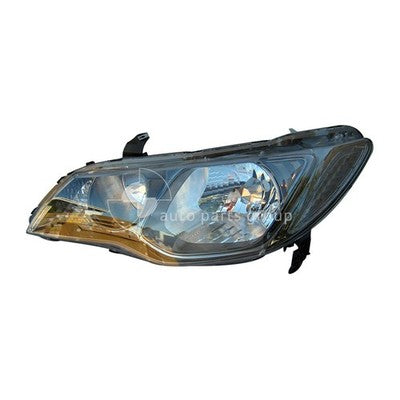 Genuine Honda Civic 8th Gen Head Lamp LH Halogen Manual Adjust (02/06-03/12)