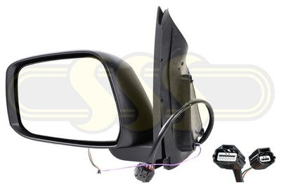 Nissan / Datsun Navara Ute Door Mirror Left Hand Black Black (01/10-07/15)