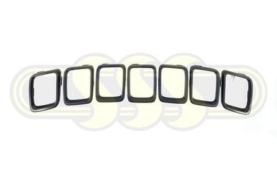 Jeep Compass Grille Ring Black Black Trailhawk, 7Pcs (01/17-10/20)