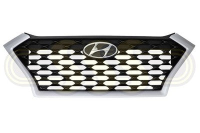 Genuine Hyundai Tucson Grille No Pre-Crash No Sensor Holes (05/18-02/21)