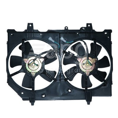 Nissan X-trail T30 Radiator Fan Assembly 9/01-9/03 2.5L QR25 4CYL PET 4 PIN PLUG