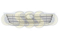 Toyota Hilux 1988-On Grille Chrome/Grey Assembly Chrome/Grey With (07/11-08/15)