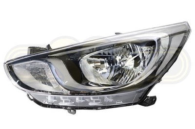 Hyundai Accent Head Lamp Left Hand No LED (03/11-09/14)