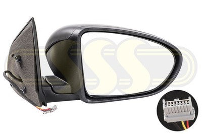 Nissan / Datsun Dualis Door Mirror Right Hand Convex Glass Prime (01/10-2014)