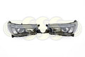 Toyota Hilux 1988-On Head Lamp Set Left Hand + Right Hand Black Black (12/17-On)