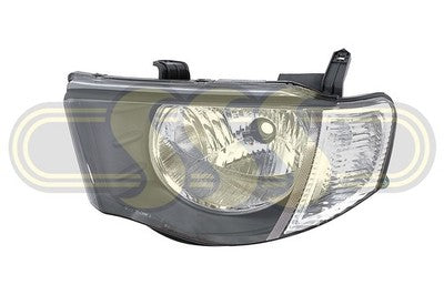 Mitsubishi Triton Head Lamp Left Hand TYC W/Flare, Amb Cap, 2Pcs (03/06-09/09)