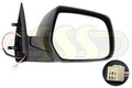 Ford Ranger Ute Door Mirror Right Hand Black Electric Flat Glass (12/06-01/09)