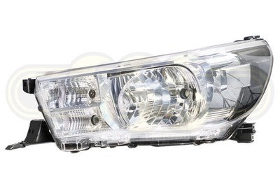 Toyota Hilux 1988-On Head Lamp Left Hand No LED DEPO No Motor (12/17-On)