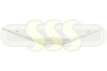 Genuine Toyota Yaris Grille Mould Upper White (07/14-01/17)