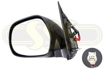 Genuine Toyota Hiace Door Mirror Left Hand Black Electric (08/10-12/13)