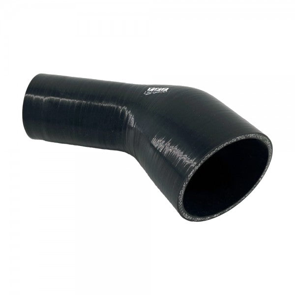 TFI Racing Silicone Hose 45 Deg Reducing Elbow 76 to 63mm (3" to 2.5") ID, 50mm
