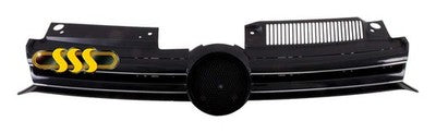 Volkswagen Golf Grille Black/Chrome Black/Chrome With Chrome Mould (10/08-10/12)