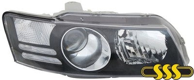 Holden Commodore Head Lamp Left Hand Black Black With Projector SS (08/04-2007)