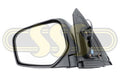 Mitsubishi Challenger Door Mirror Left Hand Black Black Electric (09/09-05/13)
