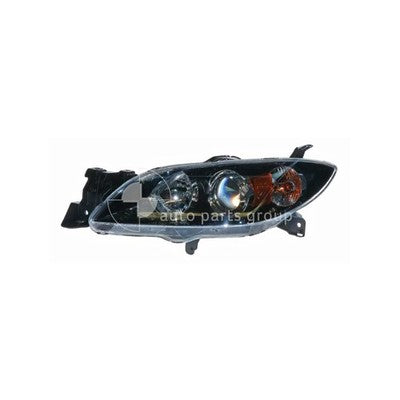 Genuine Mazda 3 BK Head Lamp LH Halogen Manual Adjust (01/04-02/09)