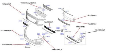 Genuine Hyundai Kona Bar Absorber Front (09/18-11/20)