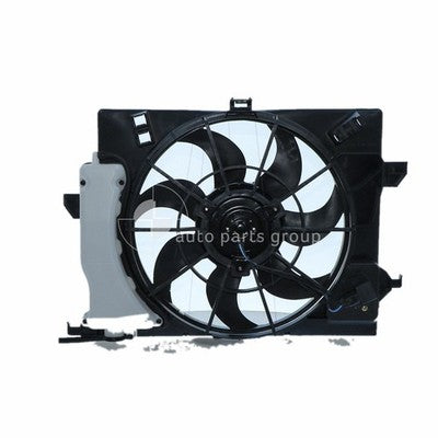Hyundai Accent RB/PB/FS Radiator Fan Assembly 7/11- 1.6L G4FC 4CYL PET WITH RAD