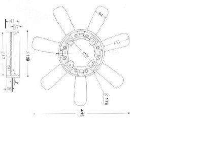 Toyota Hilux 1988-On Radiator Fan Blades 3Door 3L&2L 3Door (08/94-09/97)