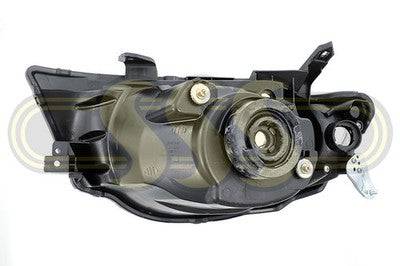 Mitsubishi Triton Head Lamp Right Hand TYC W/Flare, Amb Cap, 2Pcs (03/06-09/09)
