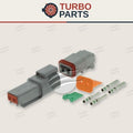 DT Series 2 Way Connct Kit Incl Green Band Terminals and Wedges Deutsch