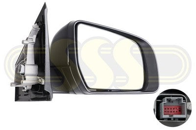 Mazda Bt50 Door Mirror Right Hand Black Black Electric No Auto Fold (2018-09/20)