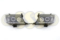 Toyota Hilux 1988-On Head Lamp Set Left Hand + Right Hand Black (07/11-08/15)