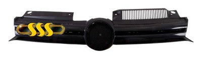 Volkswagen Golf Grille Black Black Without Chrome Mould Type (10/08-10/12)