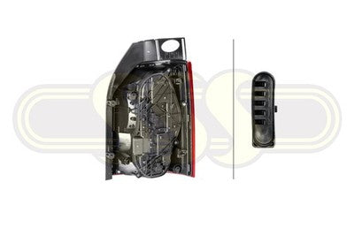 Volkswagen Multivan Tail Lamp Left Hand Tail Gate Type With (04/15-09/19)