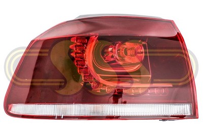 Volkswagen Golf Tail Lamp Left Hand 5Door With LED For GTI/GTD/R (12/09-10/13)