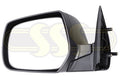 Mazda BT50 Door Mirror Left Hand Black Manual Convex Glass (12/06-01/09)