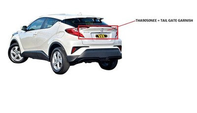 Genuine Toyota Chr Tailgate Garnish (10/19-03/24)